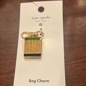 Kate Spade Gold and Green Bag Charm